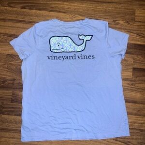 Vineyard Vines Pale Blue Whale Graphic Tee